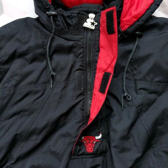 SOLD RARE Vintage Starter Chicago Bulls Jacket XL - Picture 6 of 8